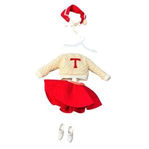 Vintage Tammy Doll Japan Cheerleader Outfit #9131-4 1960s Ideal Barbie Sweater